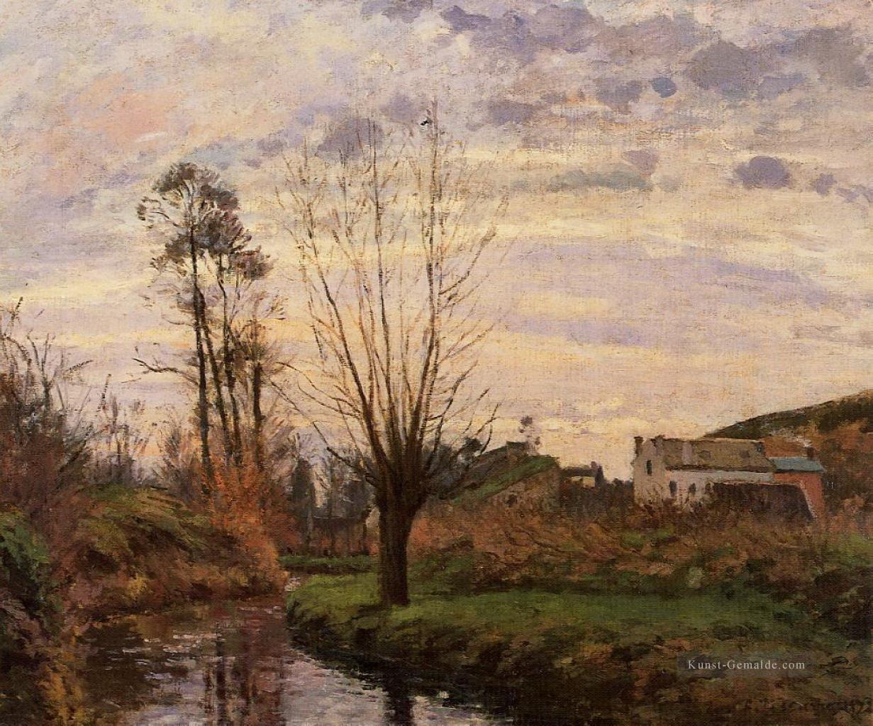 Landschaft mit kleinem Bach 1872 Camille Pissarro Ölgemälde